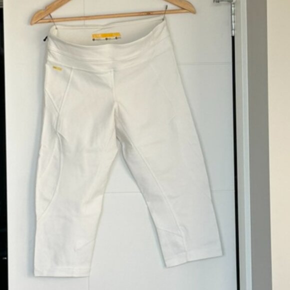 Lolë White 3/4 Length Yoga Leggings - Picture 1 of 4